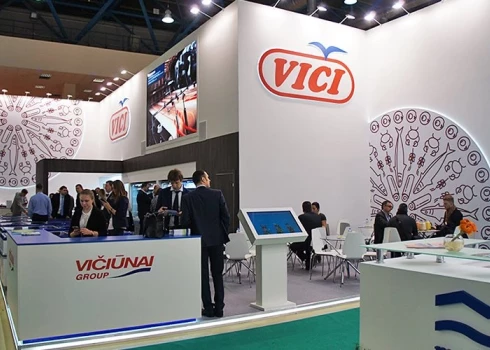 "Vičiūnai Group" izstādes stends Maskavā 2018. gadā (ekrānuzņēmums no "X")