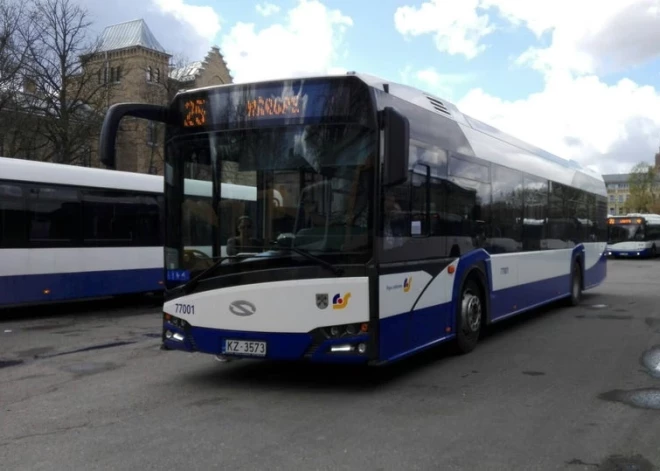 Rīgā mainīti 25., 55. un 56. autobusa maršruti