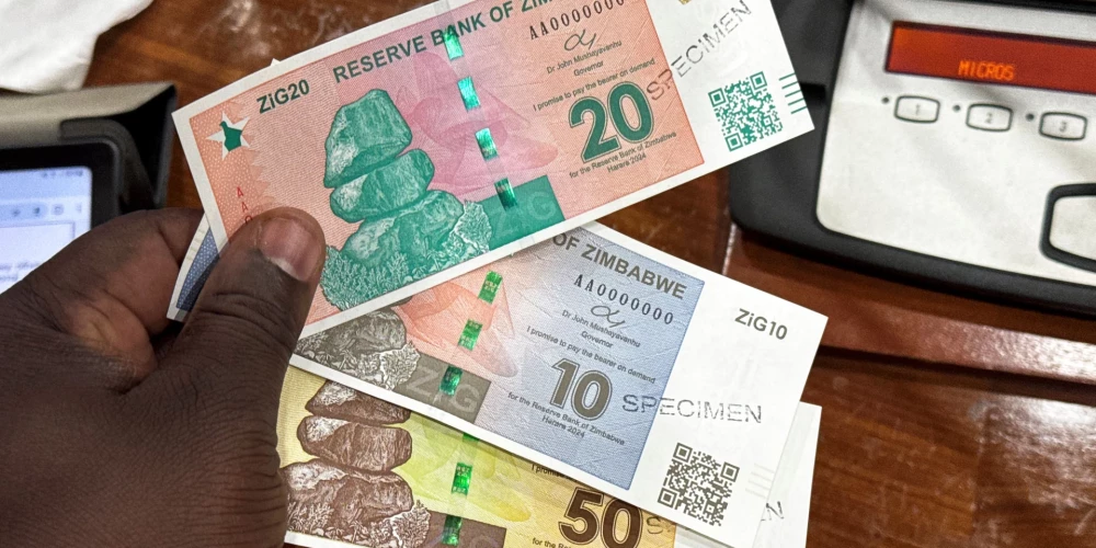Zimbabve jauno naudu "zeltu" garantēs ar zeltu