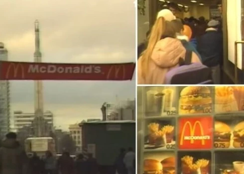 В Сети завирусилось видео с открытия первого McDonald's в Риге - прошло 30 лет!