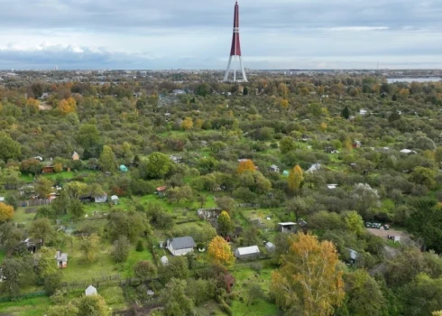 Огородные участки на Луцавсале.