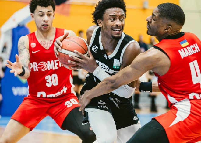 "VEF Rīga" pirmajā Latvijas-Igaunijas Basketbola līgas pusfināla mačā zaudē "Prometey"