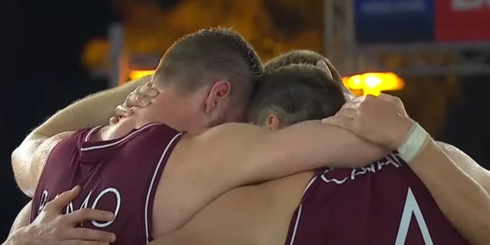 VIDEO: Latvijas 3x3 basketbola izlase kvalificējas olimpiskajām spēlēm