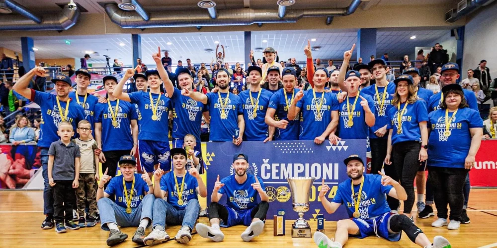 "Jelgavas" basketbolisti kļūst par Nacionālās basketbola līgas čempioniem
