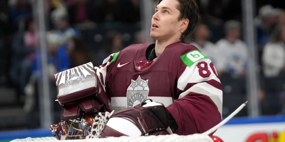 Merzļikins Latvijas hokeja izlasei pievienosies pirmdien