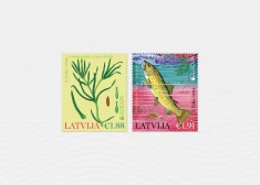 “Latvijas pasts” izdod pastmarkas veltītas aizsargājamiem zemūdens augiem un dzīvniekiem. 