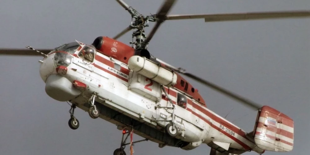 Ukraiņu aģentu darbs? Lidlaukā Maskavā iznīcināts kara helikopters "Ka-32"