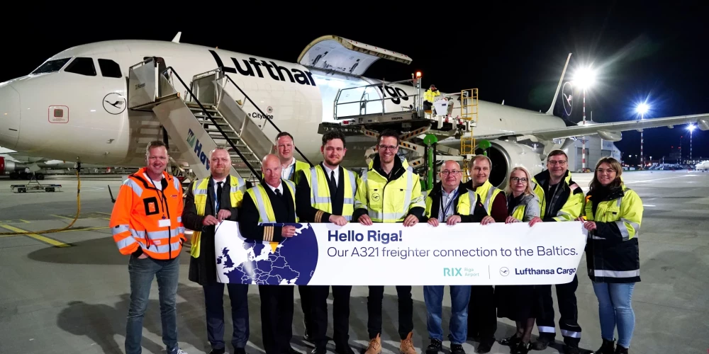 ФОТО: Рига стала первым аэропортом в Балтии, с которым у Lufthansa Cargo будет регулярное прямое грузовое сообщение