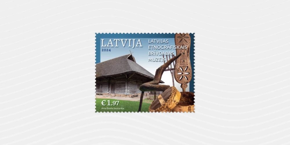 Izdos Brīvdabas muzeja 100. gadadienai veltītu pastmarku