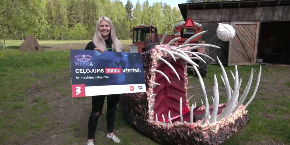 Не для слабонервных! Латвийка смастерила страшного морского черта и... выиграла 3000 евро на путешествие