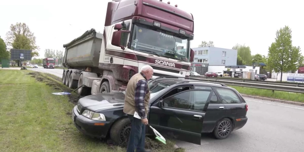 Кадр с места аварии.