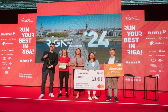 Rimi Rīgas maratona preses konference.