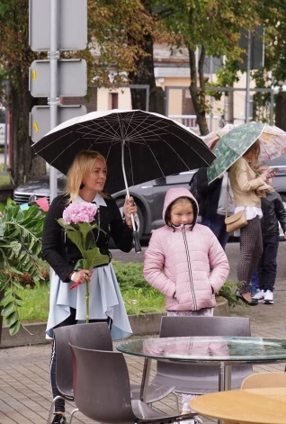 Liene ar meitu Gabrielu pirms pāris gadiem kādā labdarības pasākumā. 