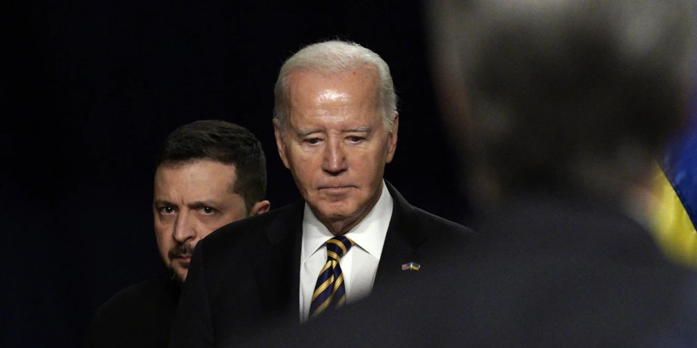 Ukrainas prezidents Volodimirs Zelenskis un ASV prezidents Džo Baidens.
