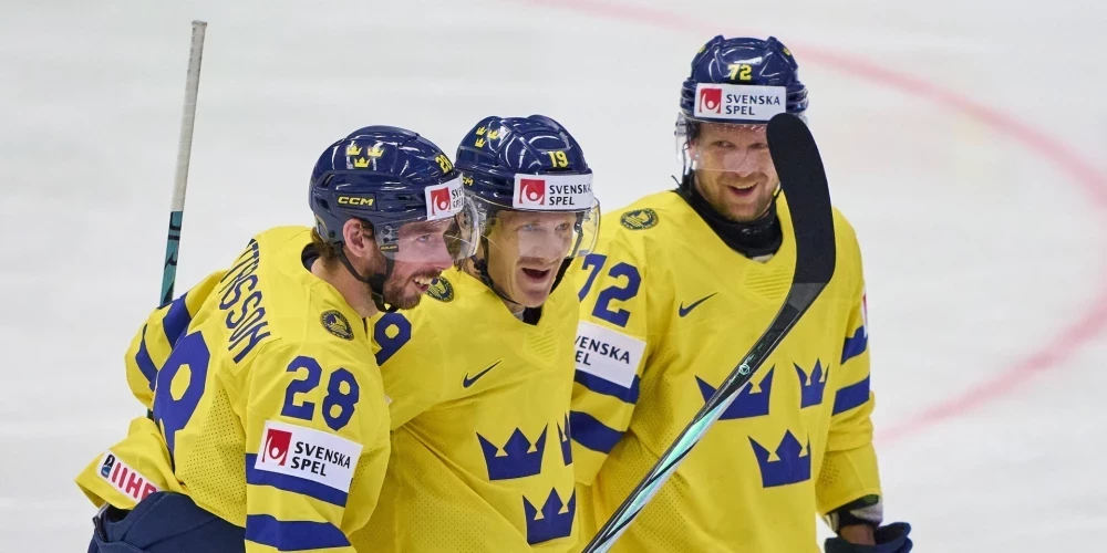 Zviedrija pasaules čempionātā hokejā izcīna bronzu
