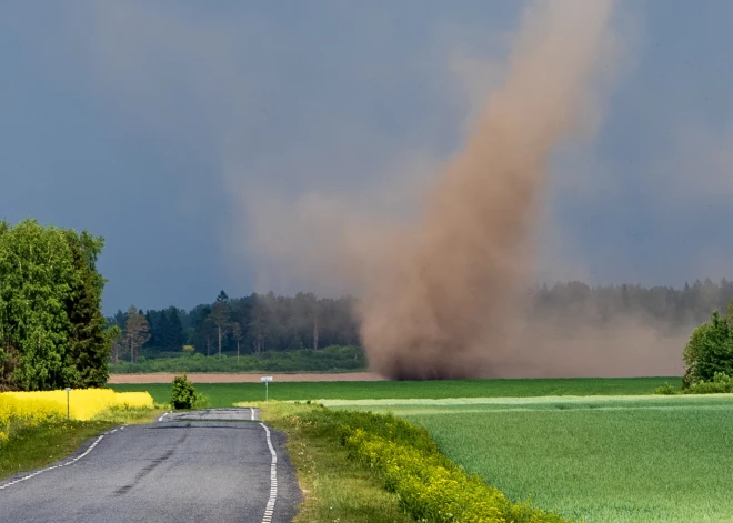 Igaunijā novērots pamatīgs virpuļviesulis