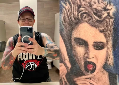 Американка сделала 18 тату с Мадонной и попала в Книгу рекордов Гиннеса - она обогнала "женщину с Эминемом"