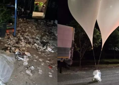 Ziemeļkoreja nomētā Dienvidkoreju ar atkritumu baloniem
