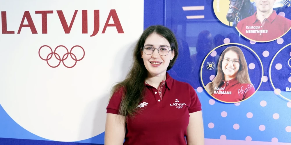 Latvijas vadošā šāvēja Agate Rašmane.
