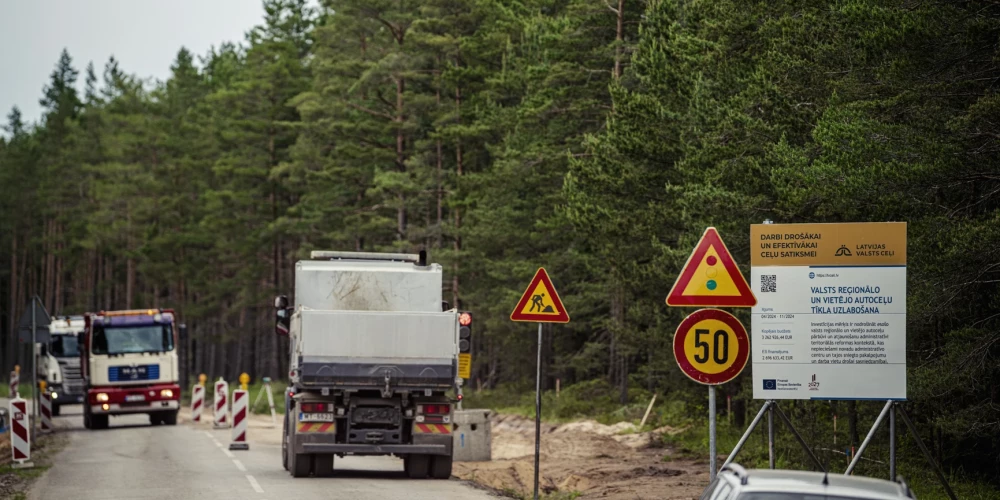 Autoceļa Ventspils–Dundaga (P77) posms.