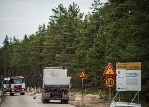 Autoceļa Ventspils–Dundaga (P77) posms.