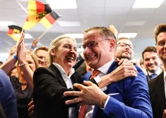 Eiropas Parlamenta vēlēšanās Vācijā eiroskeptiķu partija AfD pašlaik otrajā vietā, apsteidzot Šolca sociāldemokrātus