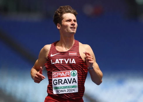 Sprinteris Oskars Grava izcīna 13. vietu Eiropas čempionātā 200 metros