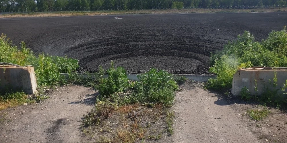 SIA “Rīgas ūdens” bioloģiskās attīrīšanas stacijas “Daugavgrīva” dūņu lauki.