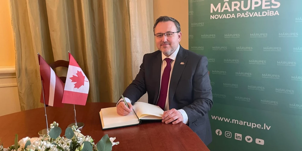 Kanādas vēstnieks Latvijā viesojas Mārupes novadā

