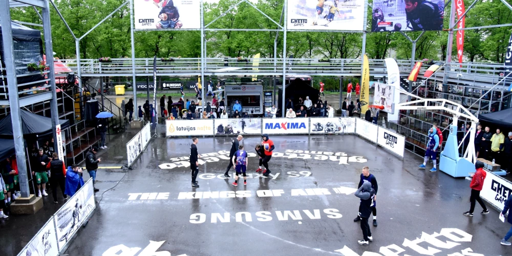 Nu jau pagātne? Grīziņkalna sporta kompleksā, notiek jaunās ielu sporta un kultūras kustības "Ghetto Games" sezonas atklāšanas pasākums un "Ghetto Basket" turnīrs.