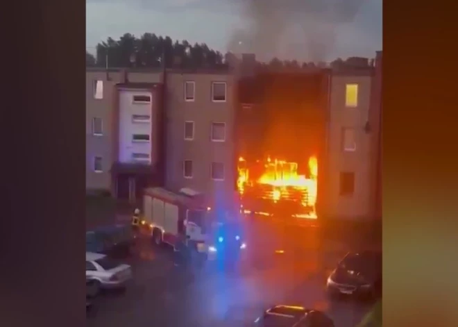 Пожар в Сигулдском крае: жители дома оказались в центре драматических событий