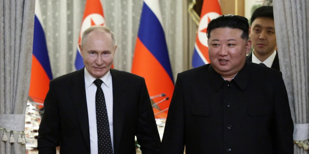 Putins un Kims parakstījuši stratēģiskās partnerības līgumu starp Krieviju un Ziemeļkoreju 

