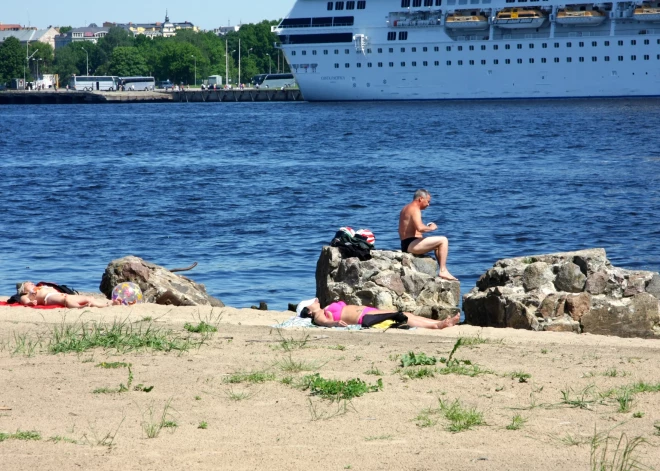 Где в официальных местах купания в Риге самая теплая вода