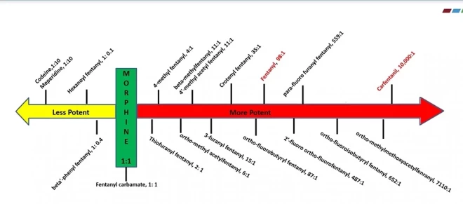 Narkotiku bīstamības skala.