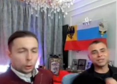 VIDEO: no Rīgas aizmucis Kremļa blogeris ar krievu karavīru smej par ukraiņu meitenes spīdzināšanu