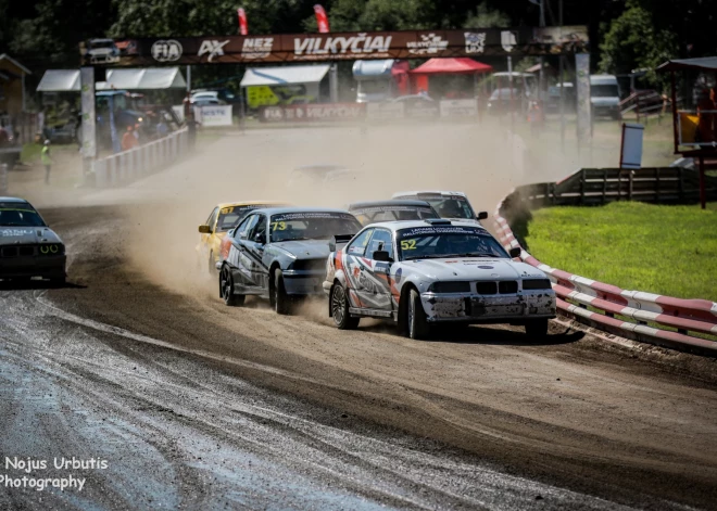 Latvijas-Lietuvas rallijkrosa čempionāta 3. posmā Lietuvā nebūs vieglas cīņas