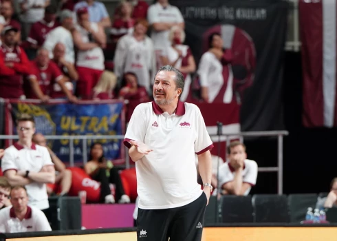 Latvijas vīriešu basketbola izlases galvenais treneris Luka Banki.