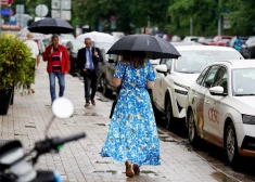 Во вторник дождь пройдет не на всей территории Латвии
