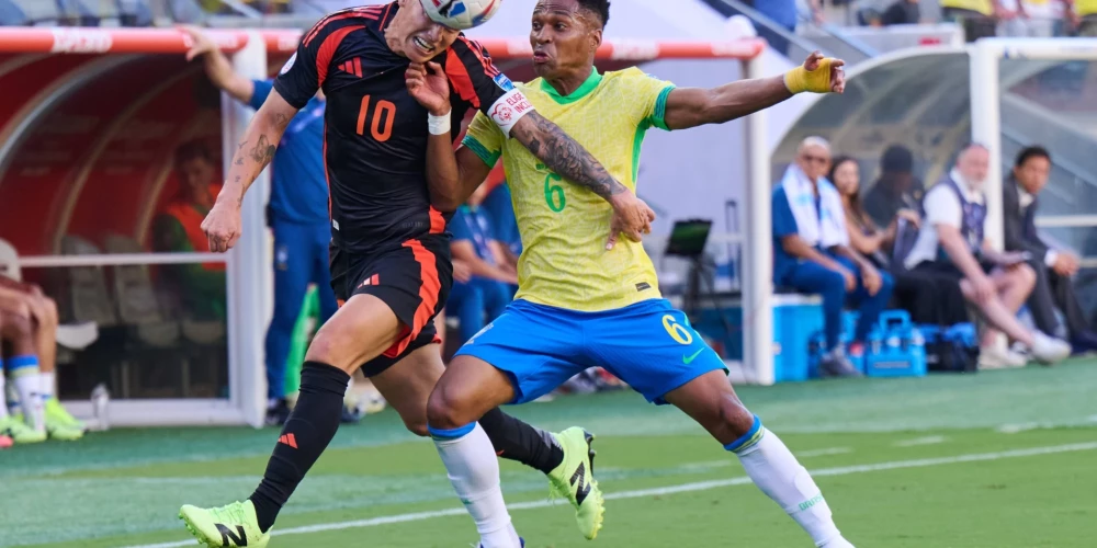 Kolumbijas un Brazīlijas futbolisti pievienojas "Copa America" ceturtdaļfinālam
