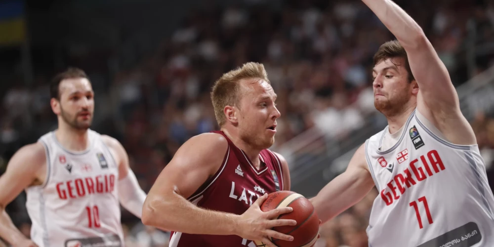 Artūrs Strautiņš mačā pret Gruziju aizvadīja savu līdz šim sekmīgāko spēli Latvijas vīriešu basketbola izlasē.