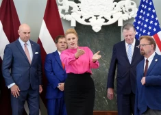 FOTO: Siliņa ASV kongresmeņiem uzsver ASV ieguldījumu Latvijas aizsardzībā