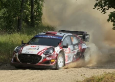 Mārtiņa Seksa ekipāža Polijā, kur izdevās sasniegt vēsturiski augsto piekto vietu WRC posmā.