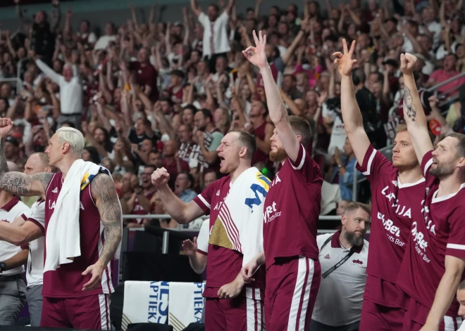 Latvijas basketbolisti Parīzes olimpisko spēļu kvalifikācijas turnīra finālā tiekas ar Brazīliju