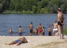 На пляже Луцавсалы.