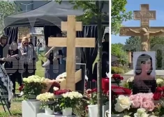 В воскресенье близкие и поклонники Анастасии собрались у ее могилы на Троекуровском кладбище.