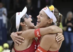 Graudiņas un Samoilovas pludmales volejbola duets izcīna bronzu turnīrā "Elite 16" Šveicē 