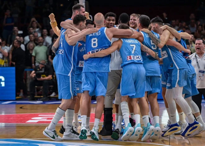 Grieķijas un Spānijas basketbolisti izcīna ceļazīmes uz Parīzes olimpiskajām spēlēm