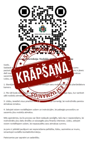 Krāpnieciska e-pasta piemēri