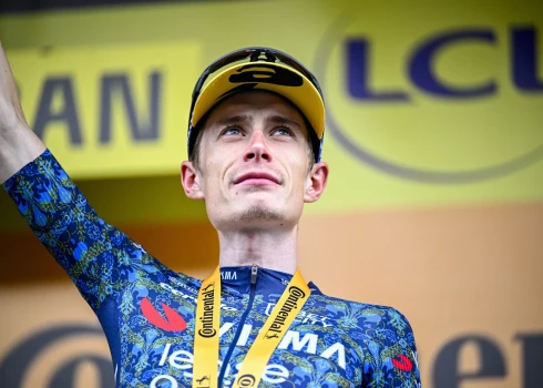 Pēdējo divu gadu "Tour de France" čempions Dānijas riteņbraucējs Jonass Vingegords.