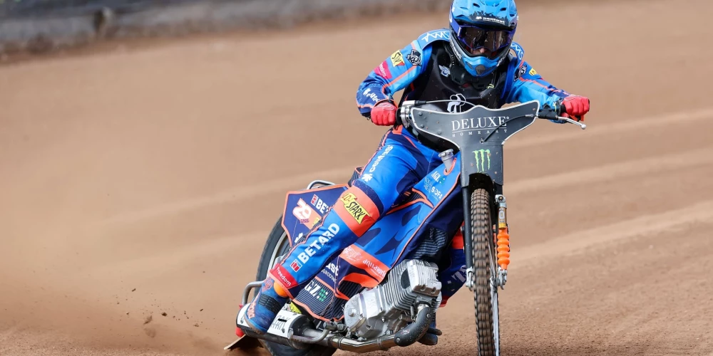 Latvijas spīdveja līderis Andžejs Ļebedevs.